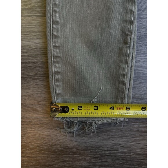Abercrombie Fitch Skinny Women’s Strech Distressed Jeans Size 28 Light Green - Picture 8 of 10